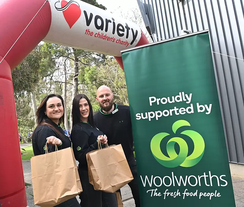 Woolworths team supporting Variety kids event