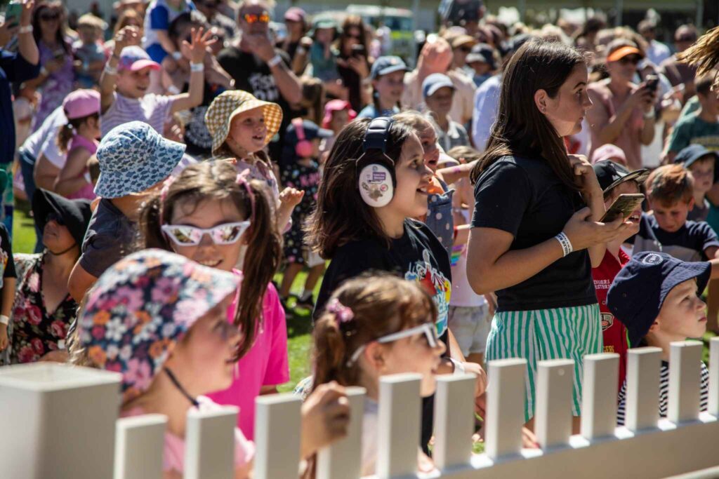 Variety Toddler Rave with DJ Lenny Pearce Crowd of children